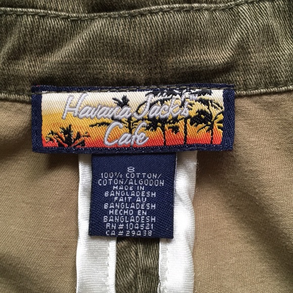 Havana Jacks Cafe Corduroy Olive Green Sz 8 - Picture 9 of 9